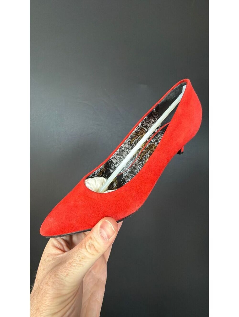 Hermes Red Suede Equateur Heel Size 35